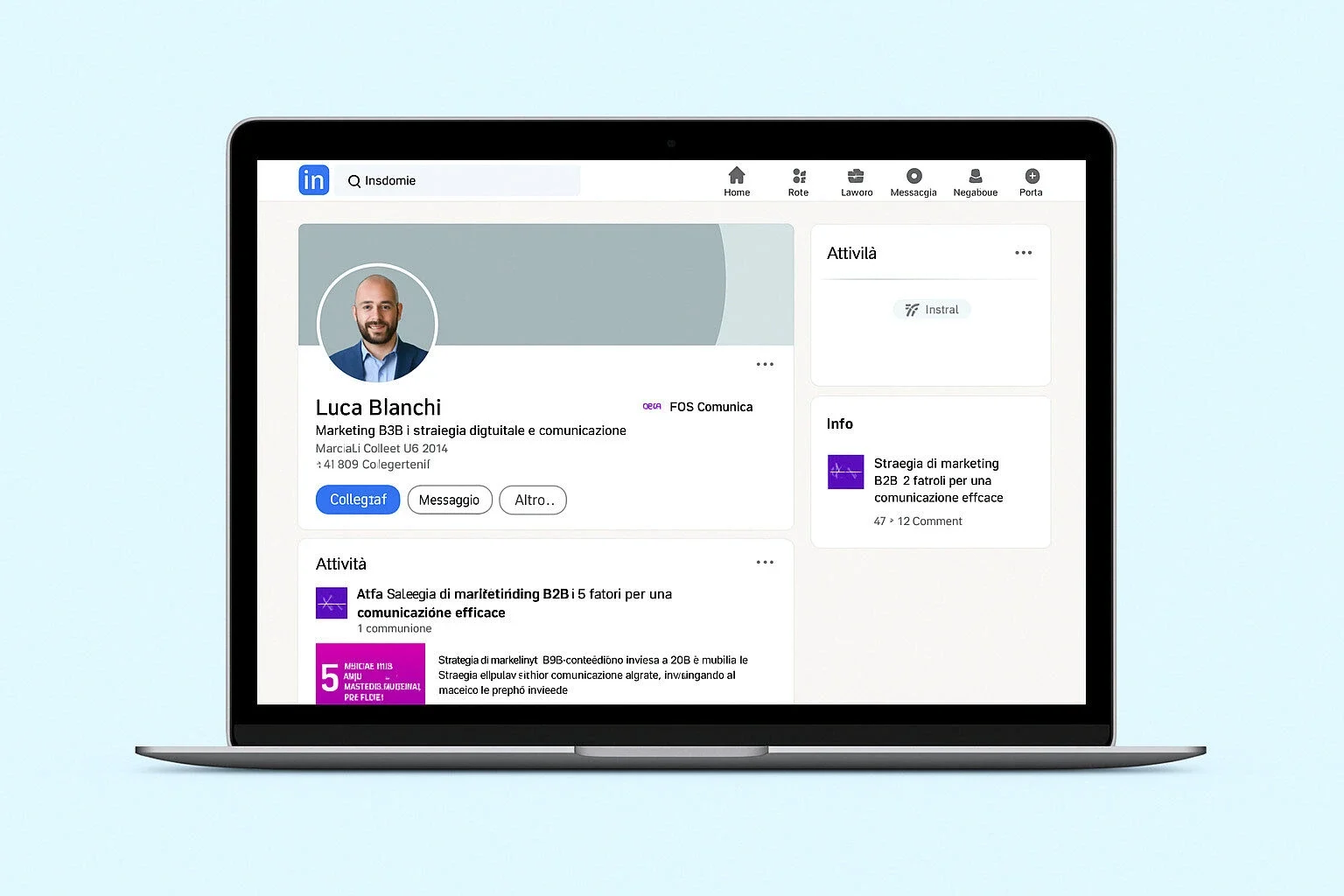 Mockup LinkedIn